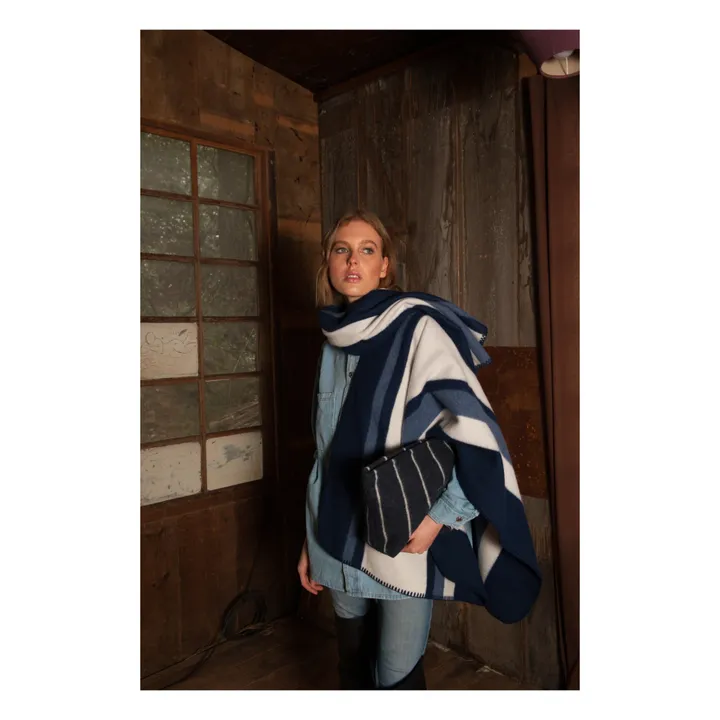 La Méricaine Cape Poncas Laine Recyclée | Bleu marine