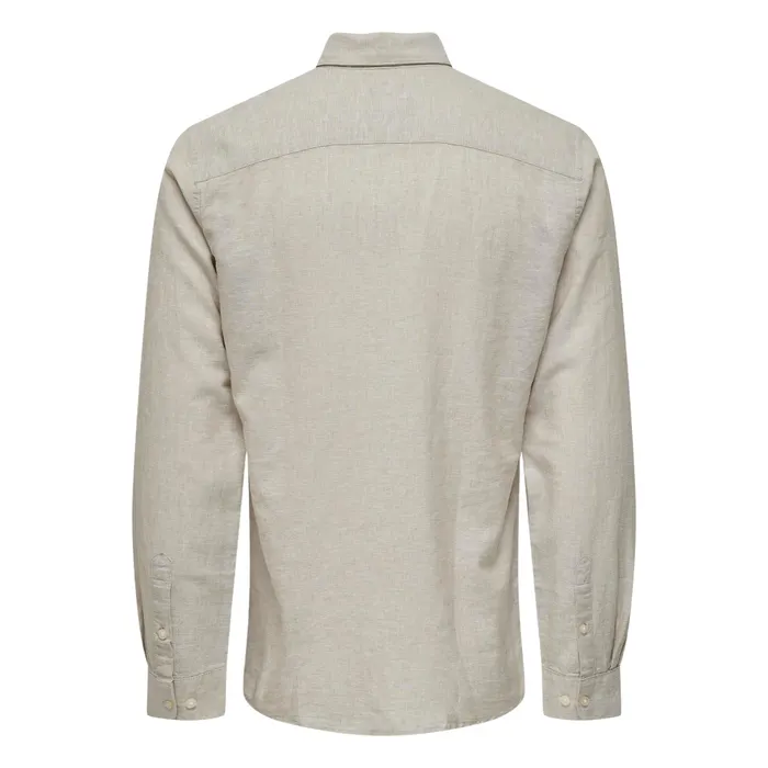 Only & Sons Caiden LS Solid Linen Overhemd Heren