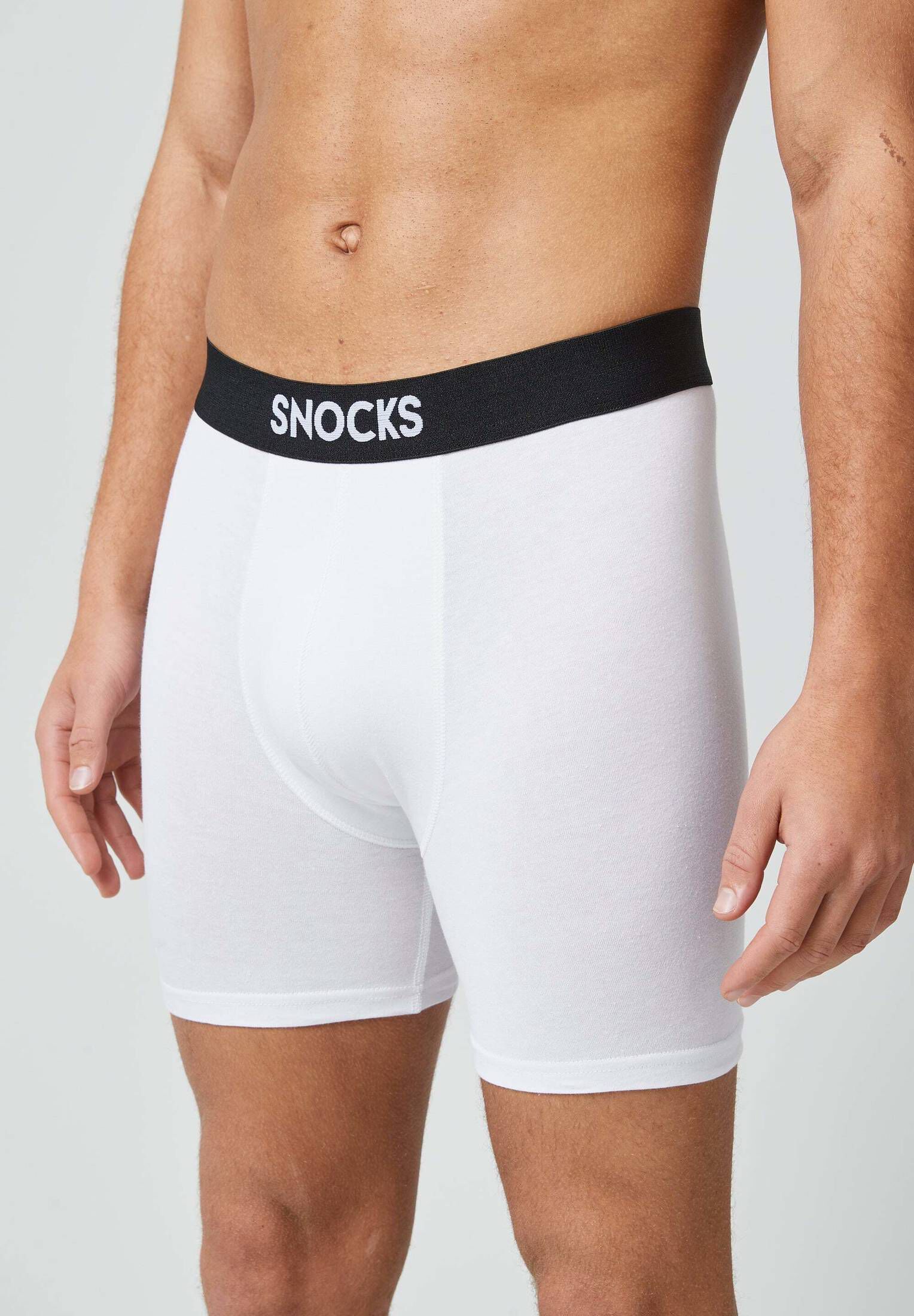 SNOCKS| Herren Boxershorts mit längerem Bein