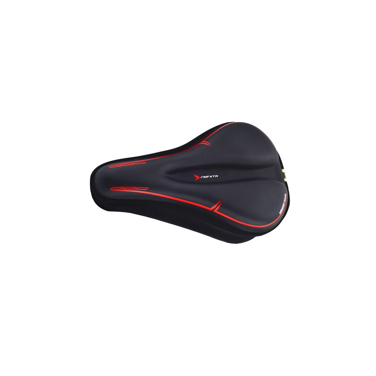 Memory Foam sykkelsetetrekk Rød