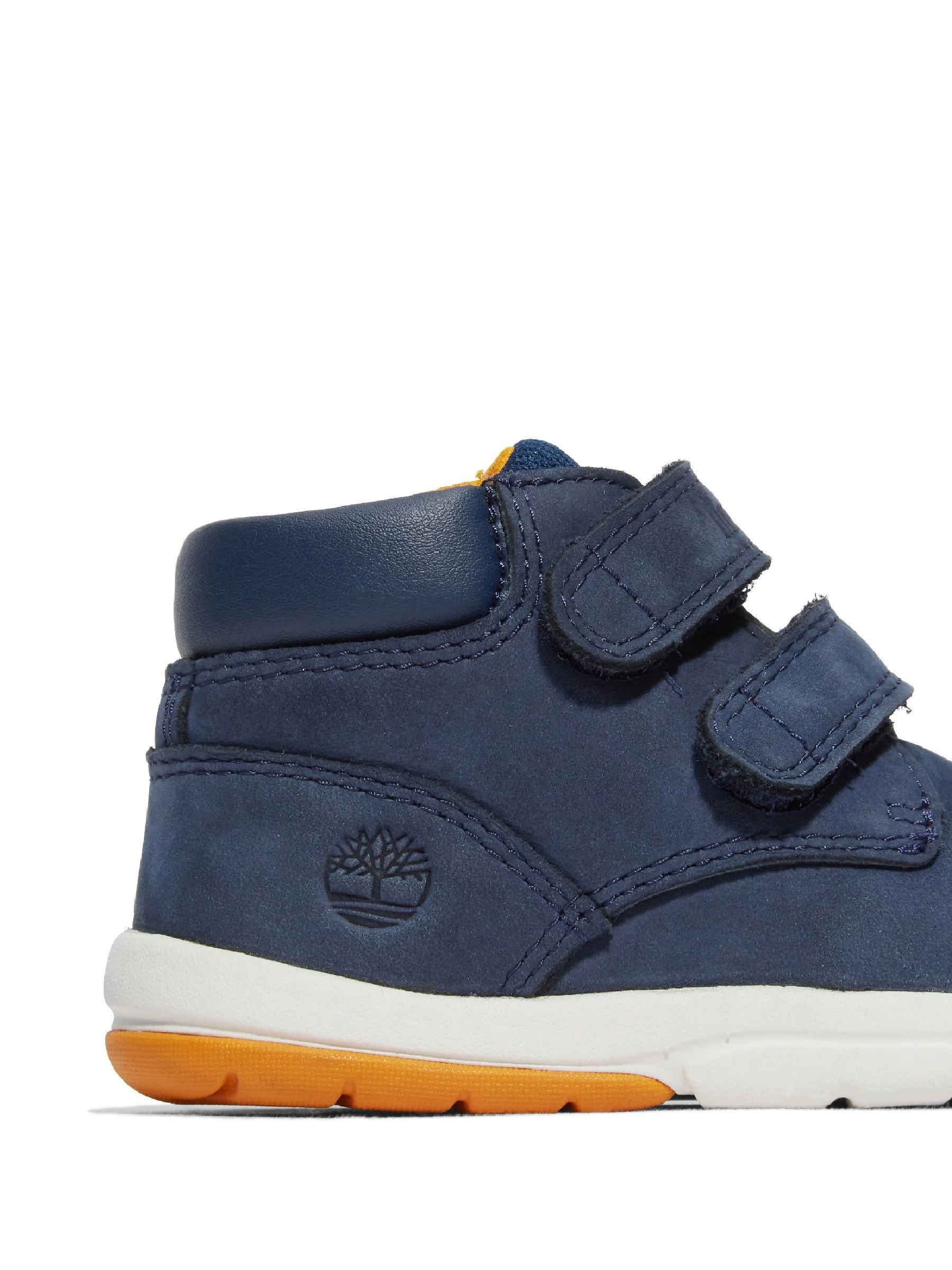 Marineblauw - ® Timberland - Nubuck trainingsschoenen met haak en lus voor peuters