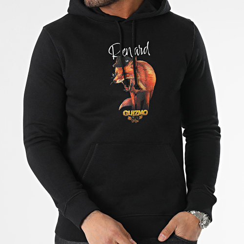 Sweat Capuche Ghetto Renard Noir