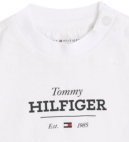 Tommy Hilfiger T-Shirt - Monotype 1985 Logo - Weiß