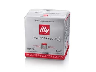 Illy 7990, Kaffe kapsyl, Kaffe, Middels brent, iperEspresso, 18 stykker, Veske