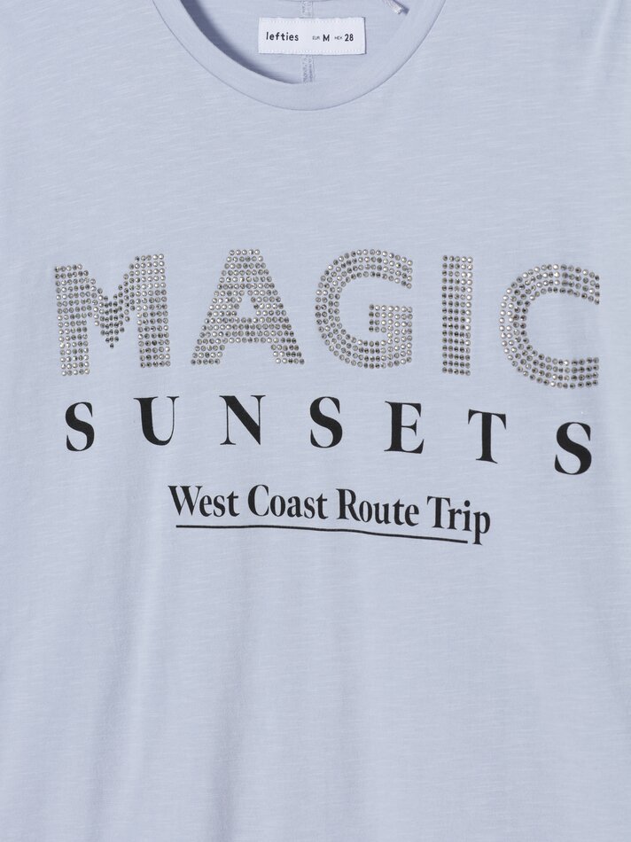Camiseta básica estampada - Marino Vigoré