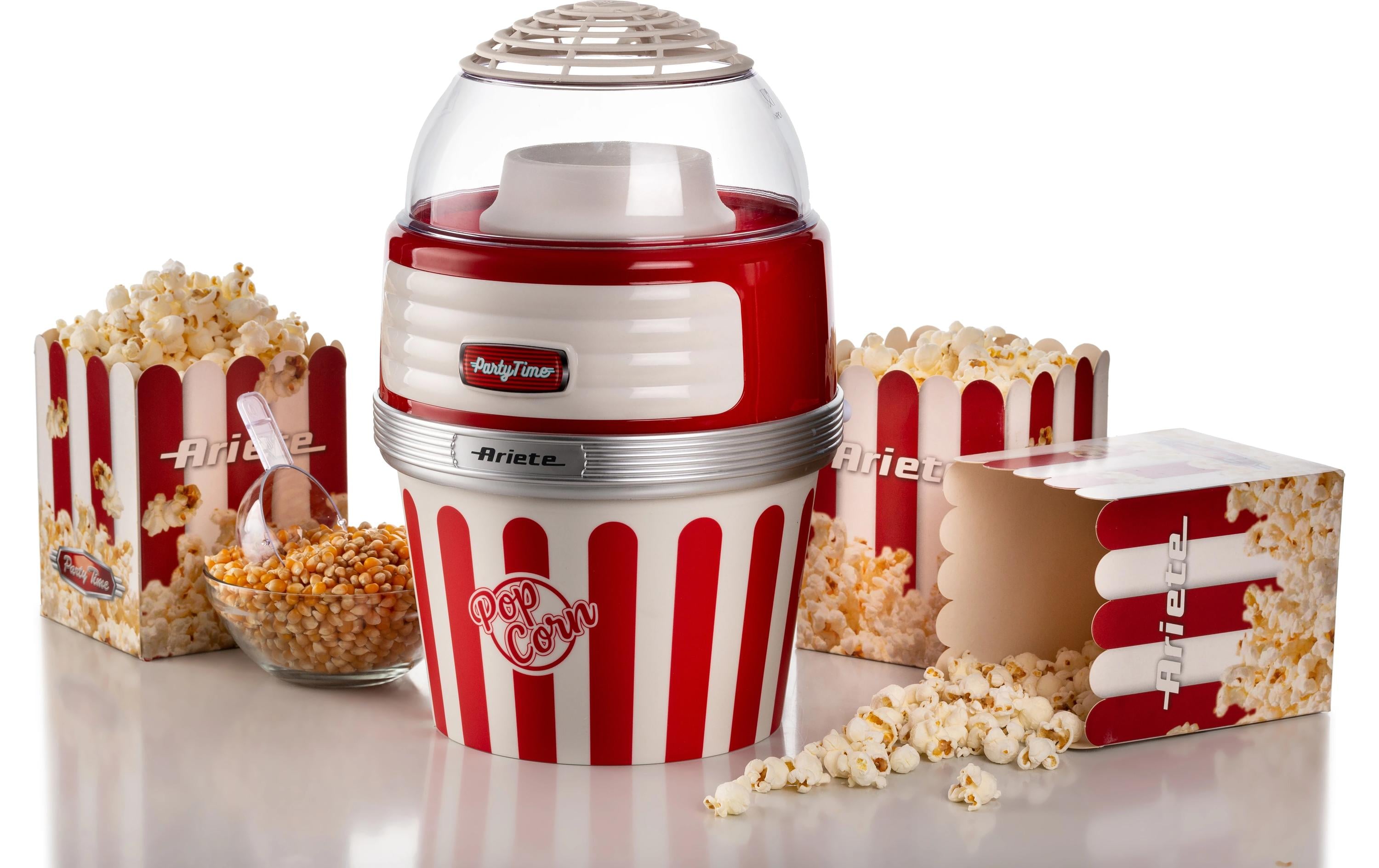 Popcorn Maschine Party Time ARI-2957-RD Rot/WeissPopcornmaschine im Retro-Design