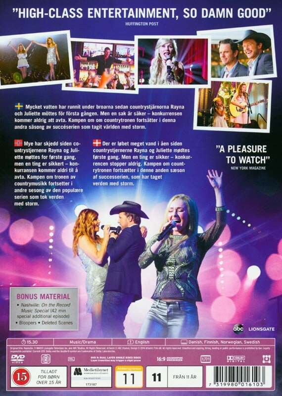 Nashville - Sæson 2 - DVD