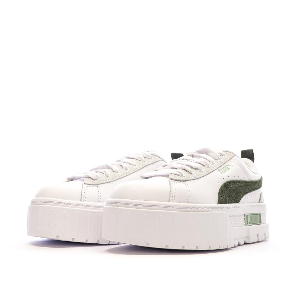 Puma Baskets Blanches/Vert Femme Puma Mayze