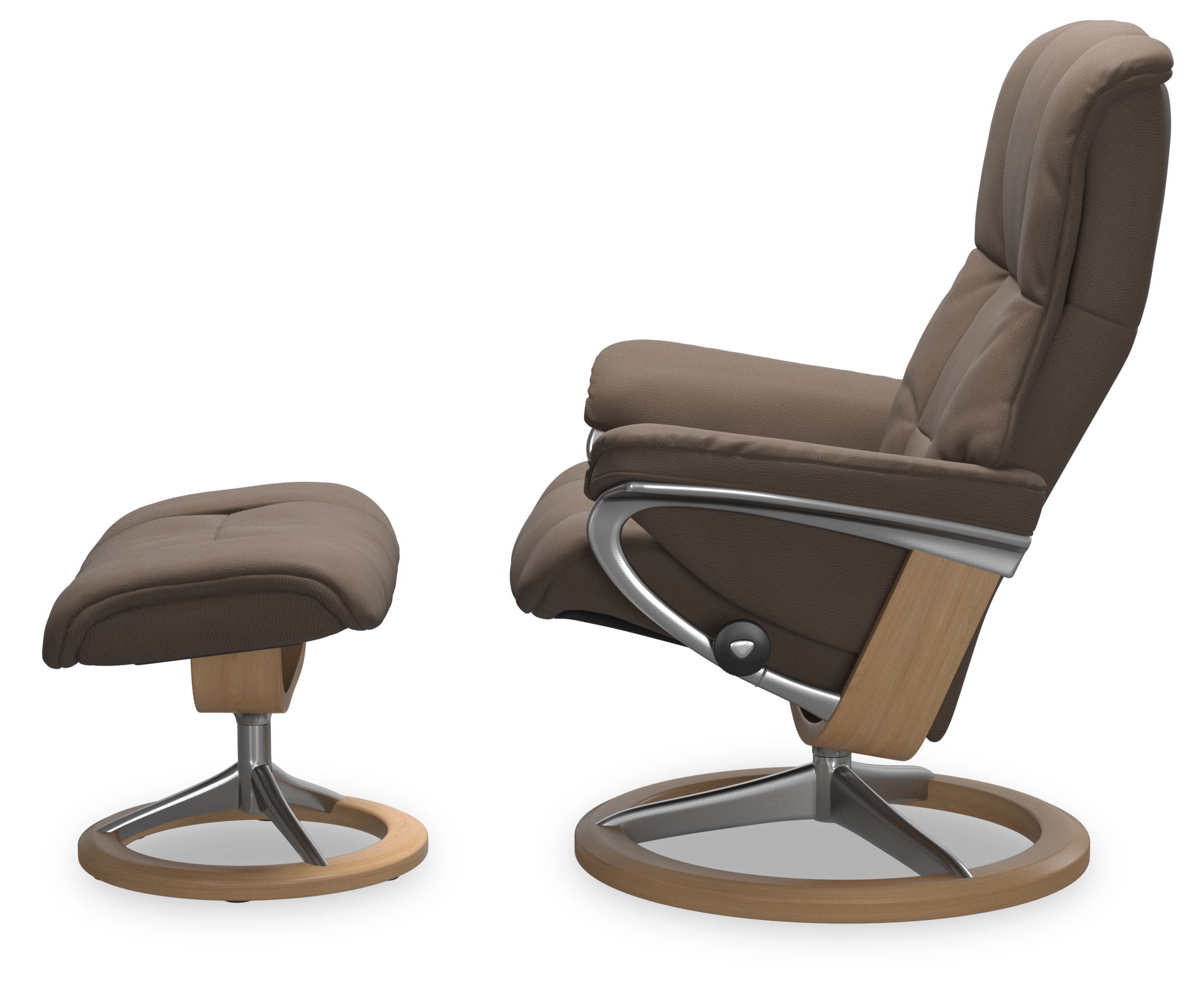 Relaxfauteuil + hocker Mayfair Signature  | StresslessB79 x D73 x H101 cm
