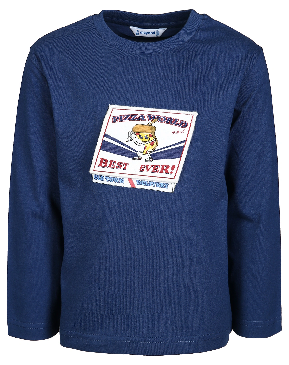 Langarm-Shirt PIZZA in tinte