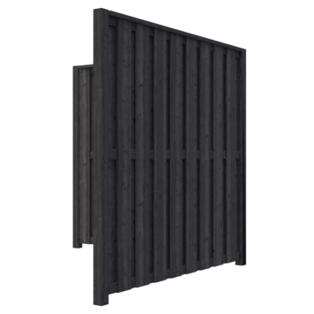 Schutting startpakket Royal grenen hout antraciet 3,8 m lang