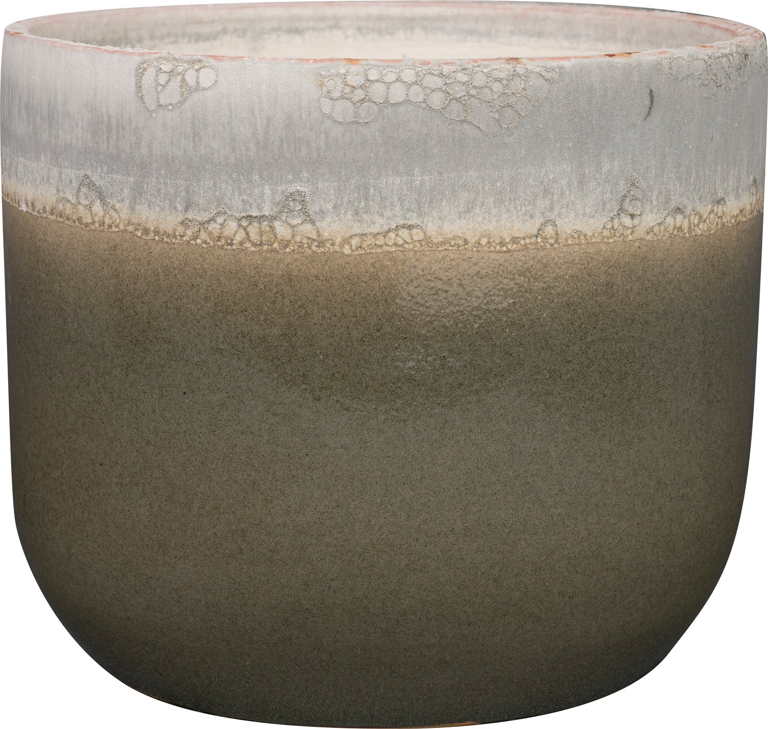 TS bloempot Tara groen / grijs D 29 H 25 cm