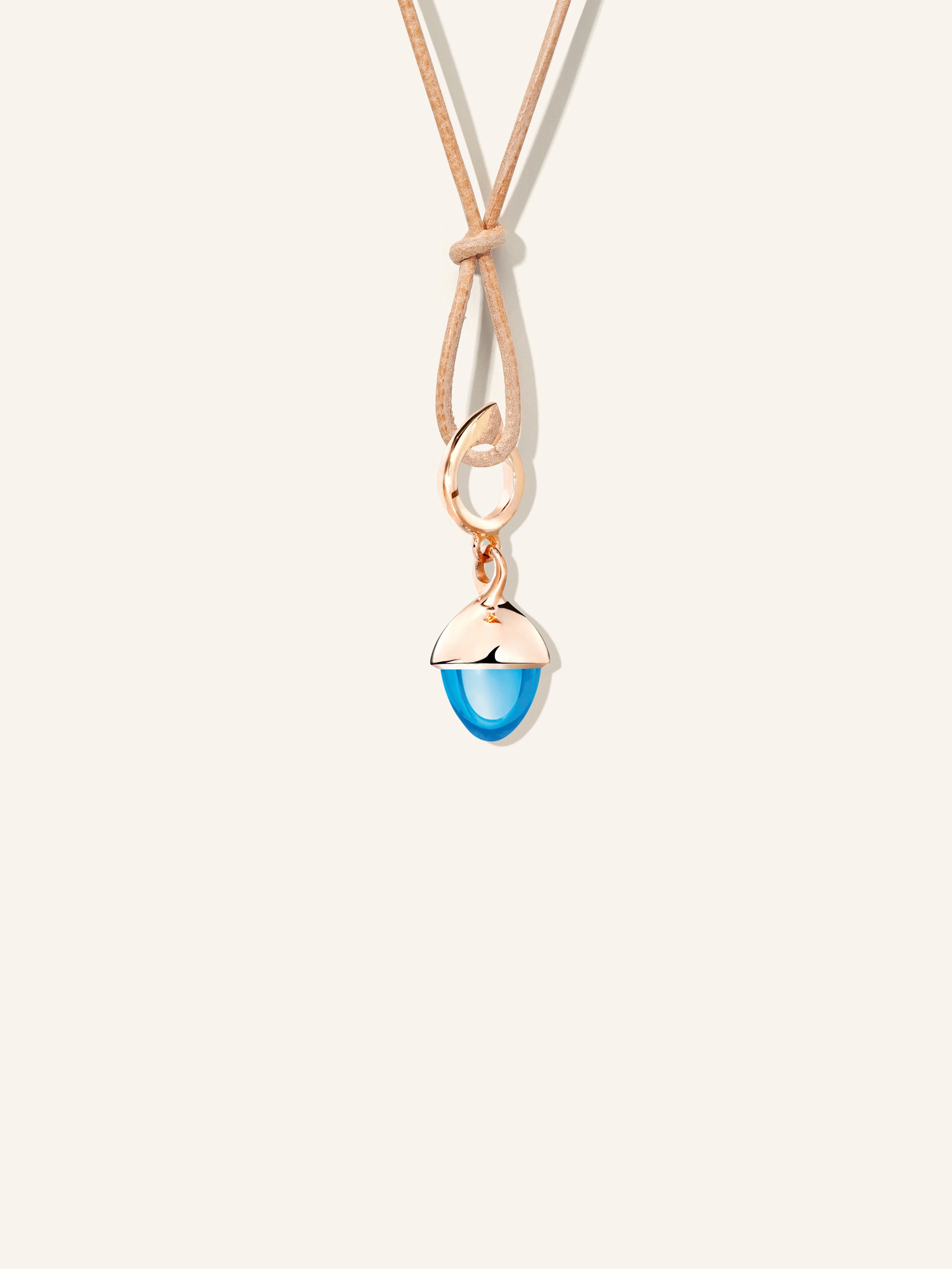 TAMARA COMOLLI Anhänger PENDANT MIKADO FLAMENCO SWISS TOPAZ aus 18 Karat Roségold mit Swiss Topas