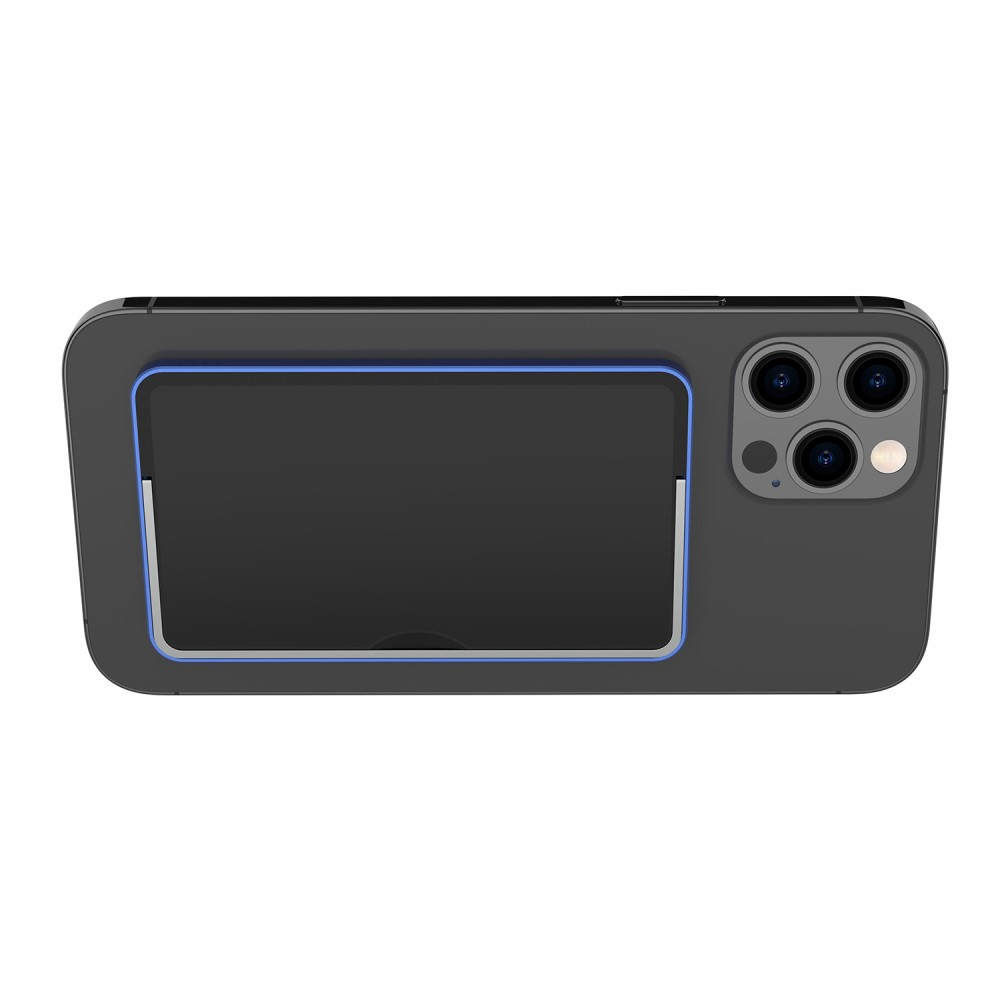 (15W) 5000mAh Magnetisches Qi Wireless MagSafe USB C Ladegerät Powerbank   Klappbarer Ständer - Blau / Schwarz