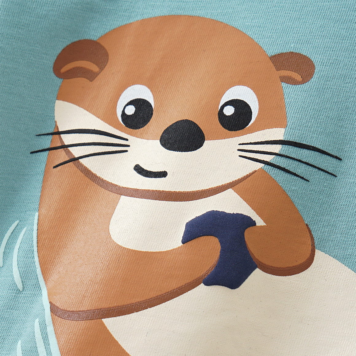 Topolino Kinder T-Shirt mit Seeotter-Motiv salbei