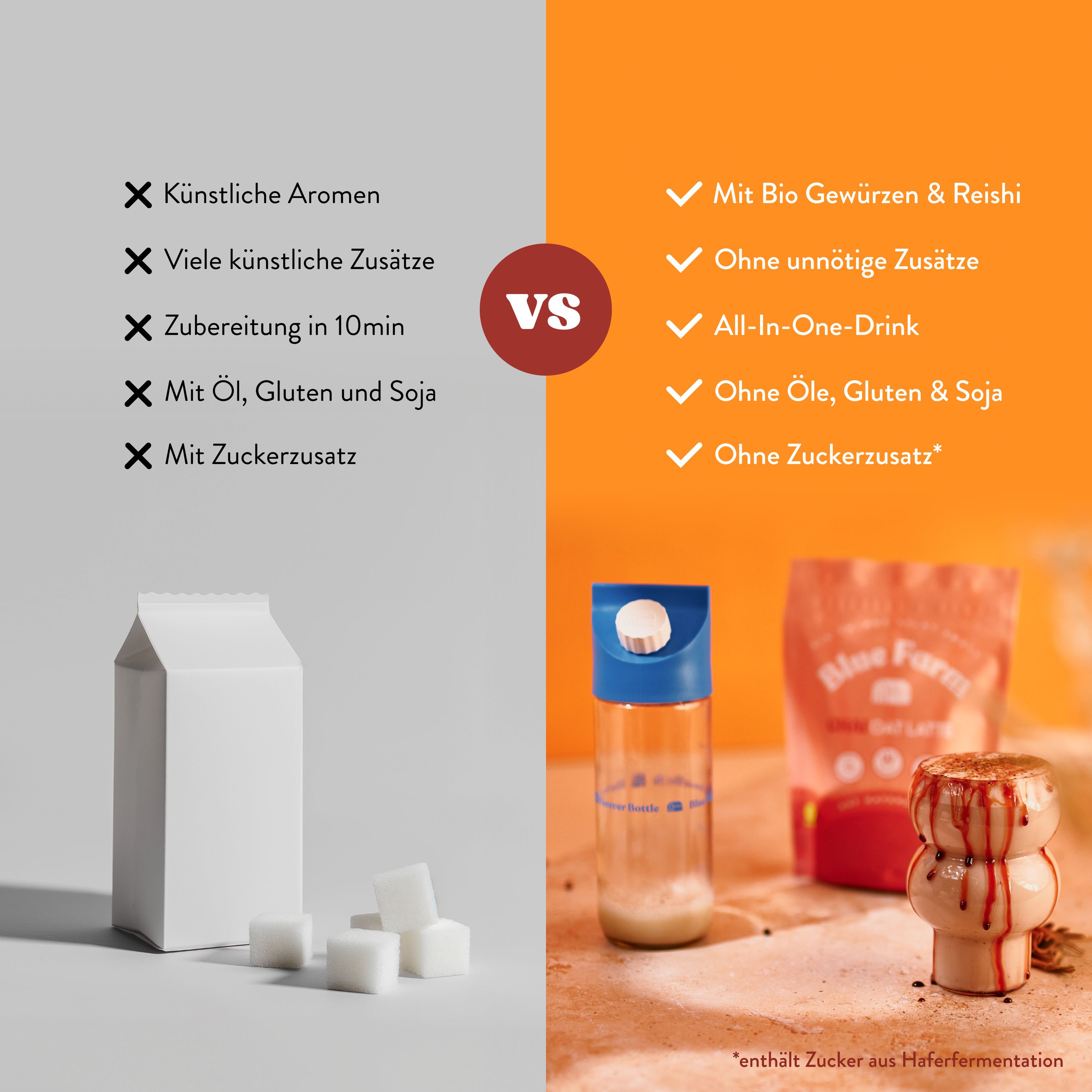 Blue Farm Chai Oat Latte mit Vitalpilz Reishi (bio)