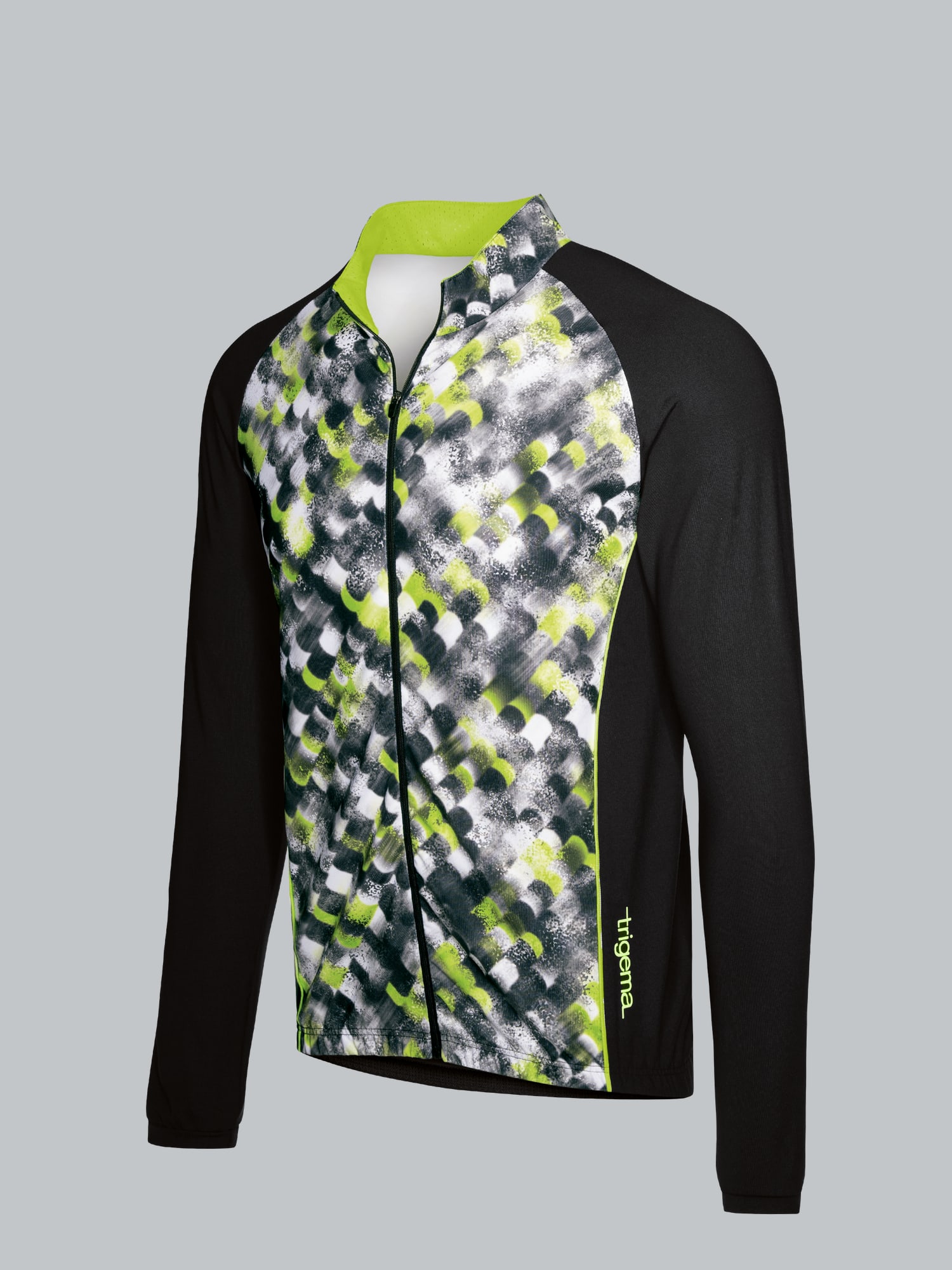Fahrradjacke mit praktischer Rückentasche Schwarz