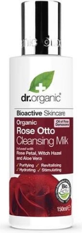 dr organic Rose Otto Reinigingsmelk 150 ML