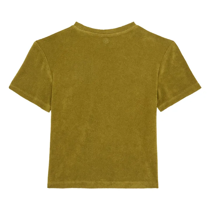 SMALLABLE BASICS T shirt Garçon Manches Courtes éponge | Vert kaki
