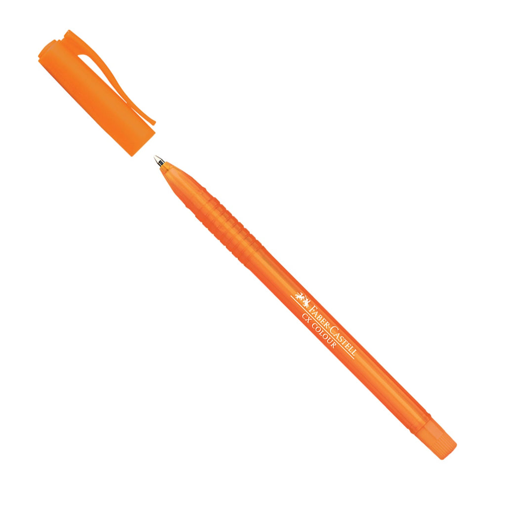Esferográfica Colour 1mm Laranja Faber Castell