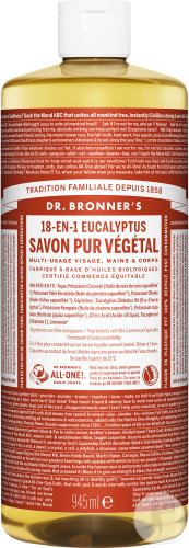 Dr Bronner's Savon Liquide Eucalyptus Flacon 945ml