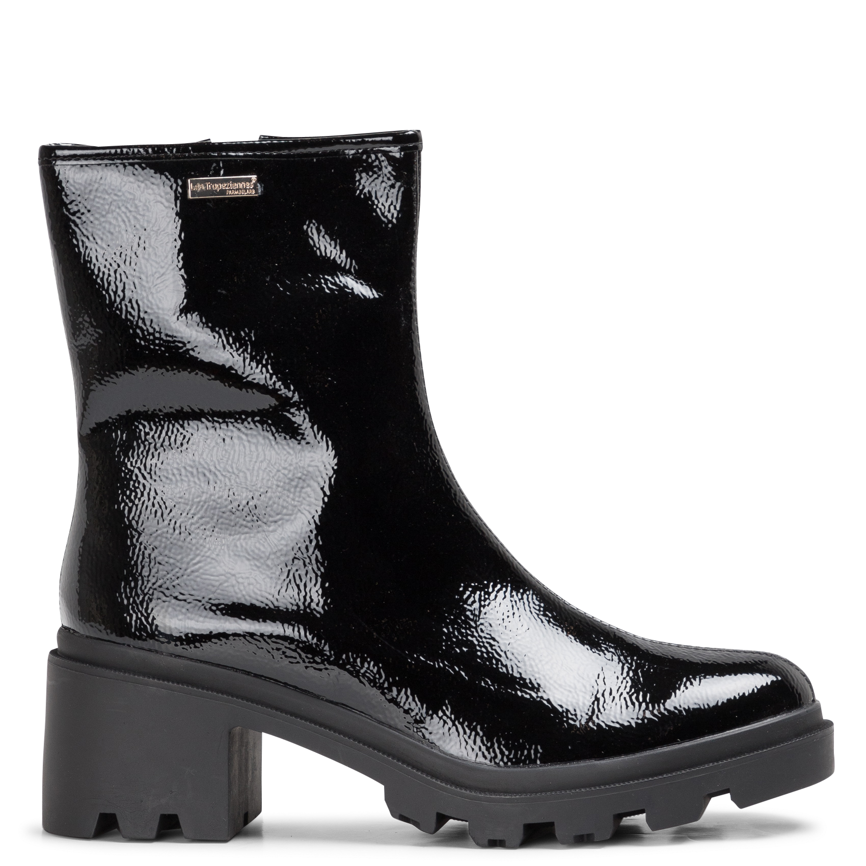 DELIZIA - Bottines vernies à talon| Noir