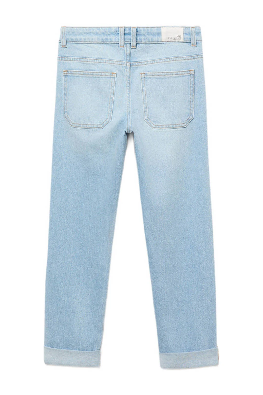 Mango Kids regular waist regular fit jeans light blue denim