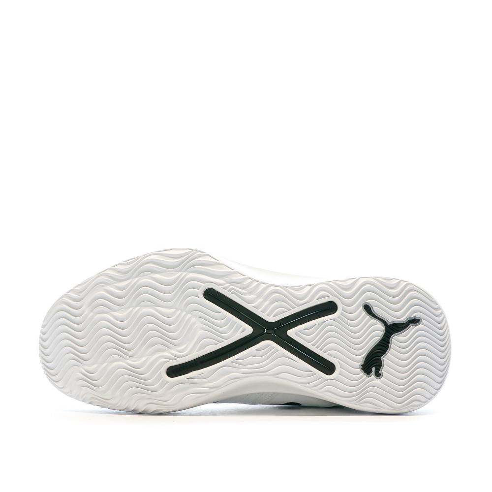 Puma Chaussures de Basket Blanches/Noires Homme Puma Rise Nitro