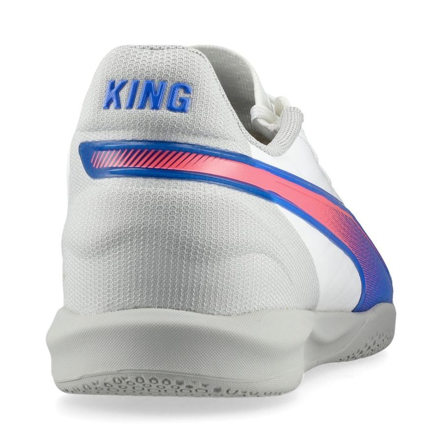 PUMA King Match IT Formula - Blanc/Bleu/Flat Light Gray Enfant