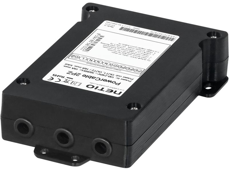 NETIO PDU PowerCable 2PZ 2x 230 V geschaltet Flaches PDU mit RJ45 Lan Schnittstelle
