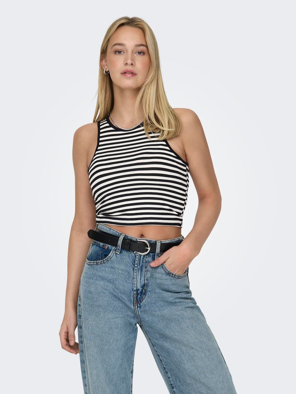 ONLY Crop-Top »ONLBELIA S/L CROP TOP CS JRS 2PACK«, 2 Stk.