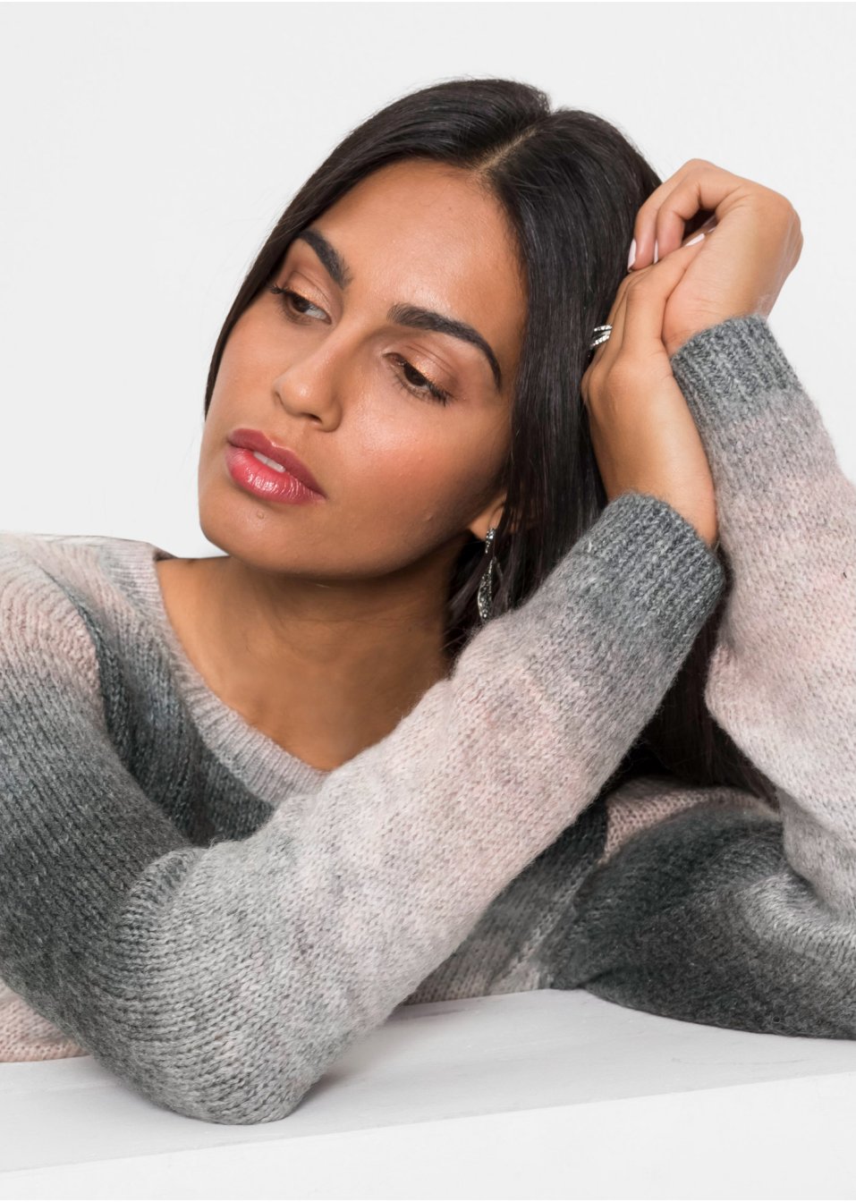Pull à dégradé de couleurs