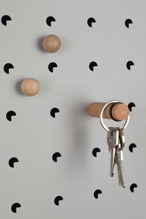 Zuiver Pegboard Bundy wanddecoratie  wit