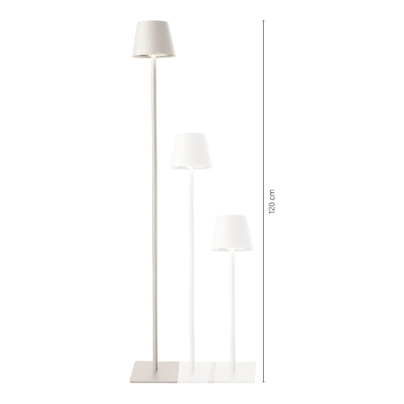 LED-Lampe Akku, weiß, 120 cm