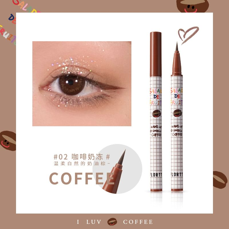 FLORTTE - Fruitige vloeibare eyeliner - 4 kleuren
