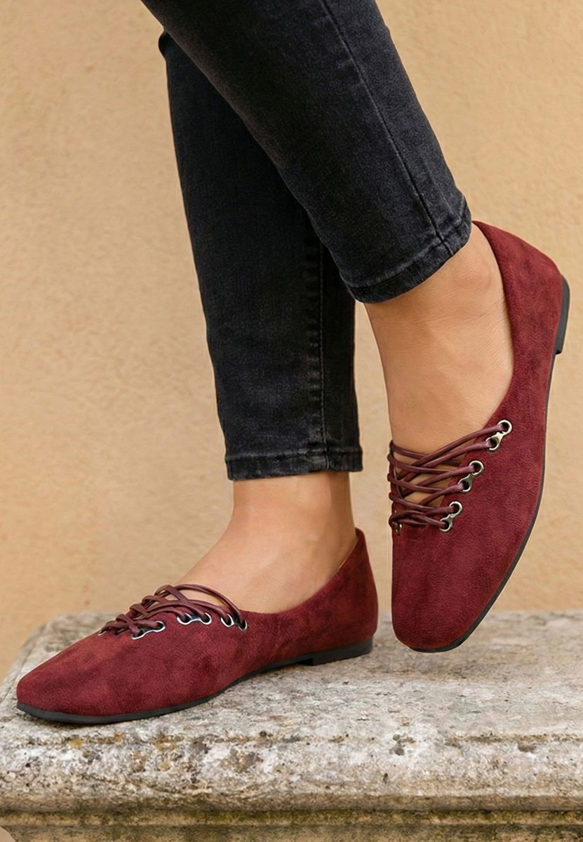 Ballerines femme rouges Carela