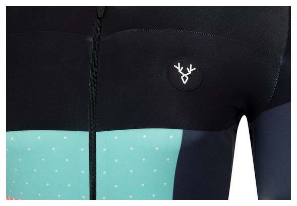 Maillot Manches Courtes LeBram Portet Noir Coupe Ajustée