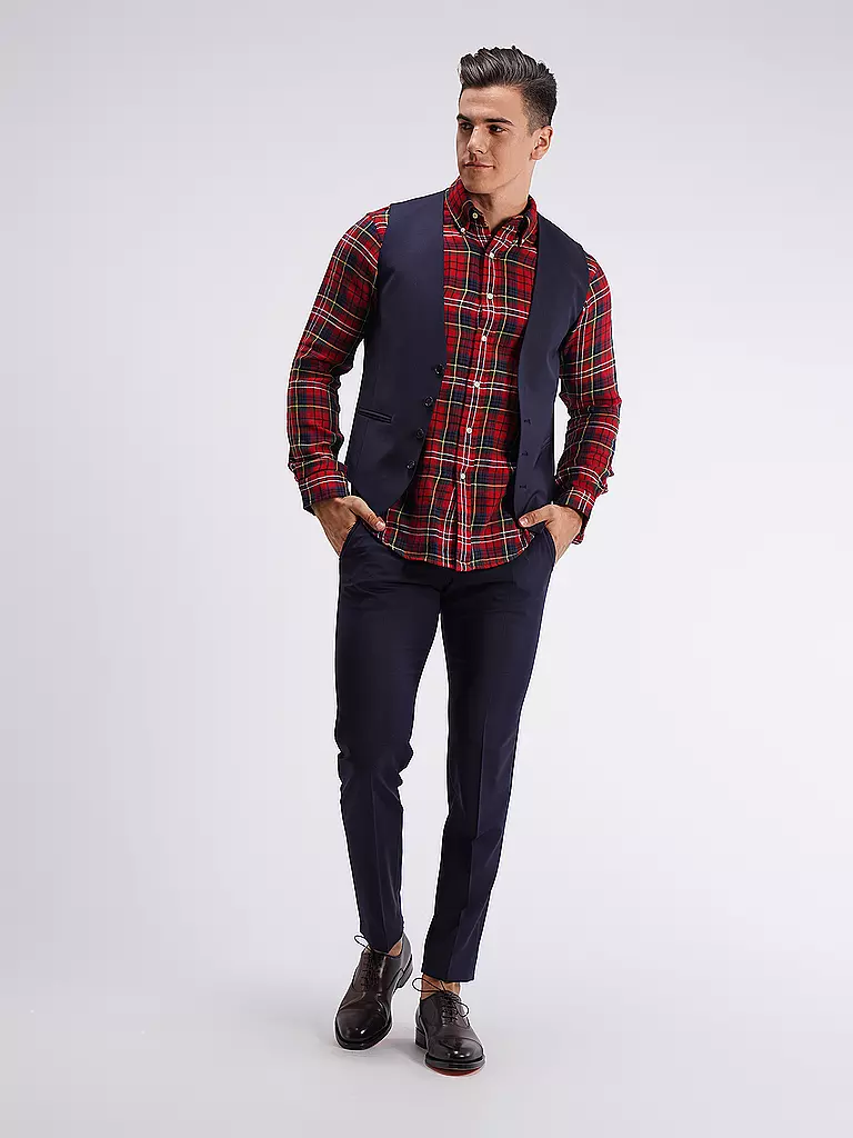 STRELLSON Anzughose Slim Fit Mercer blau