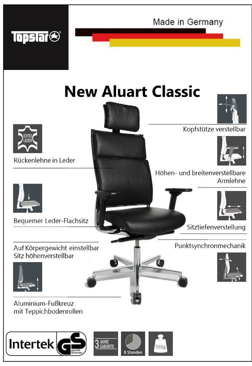 Topstar Chefsessel NEW ALUART CLASSIC