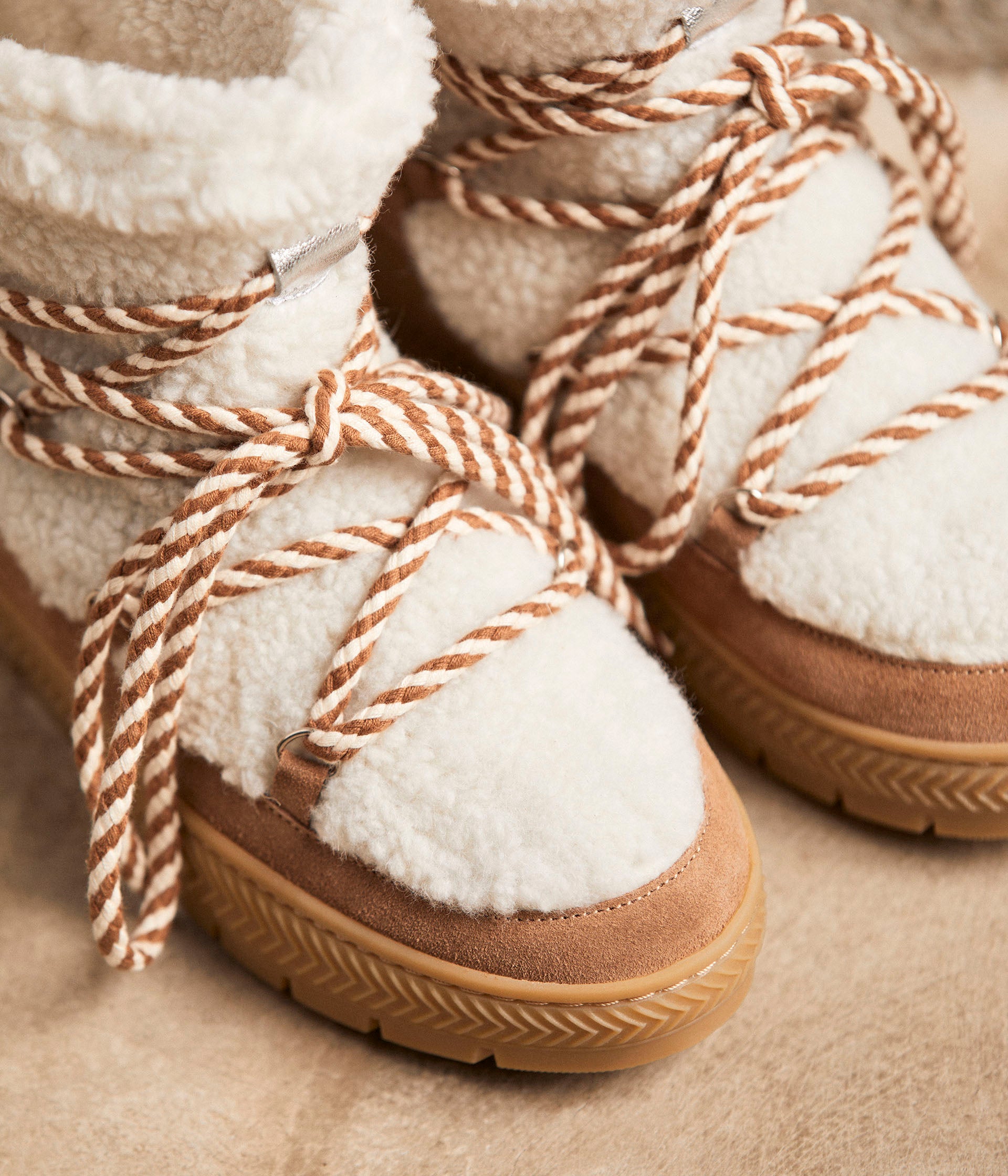 Boots camel velours Cherine
