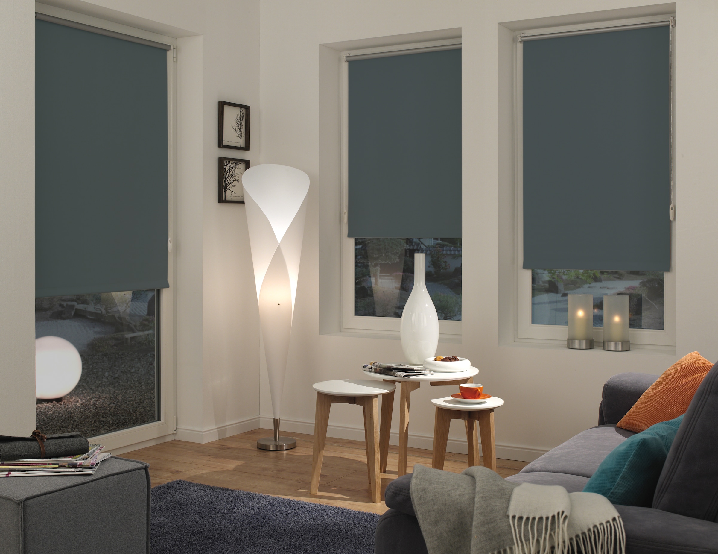 GARDINIA Seitenzugrollo »EASYFIX Rollo Thermo ENERGIESPAREND« verdunkelnd Sichtschutz | energiesparend mit Bohren/ohne Bohren freihängend abdunkelnd mit Thermobeschichtung
