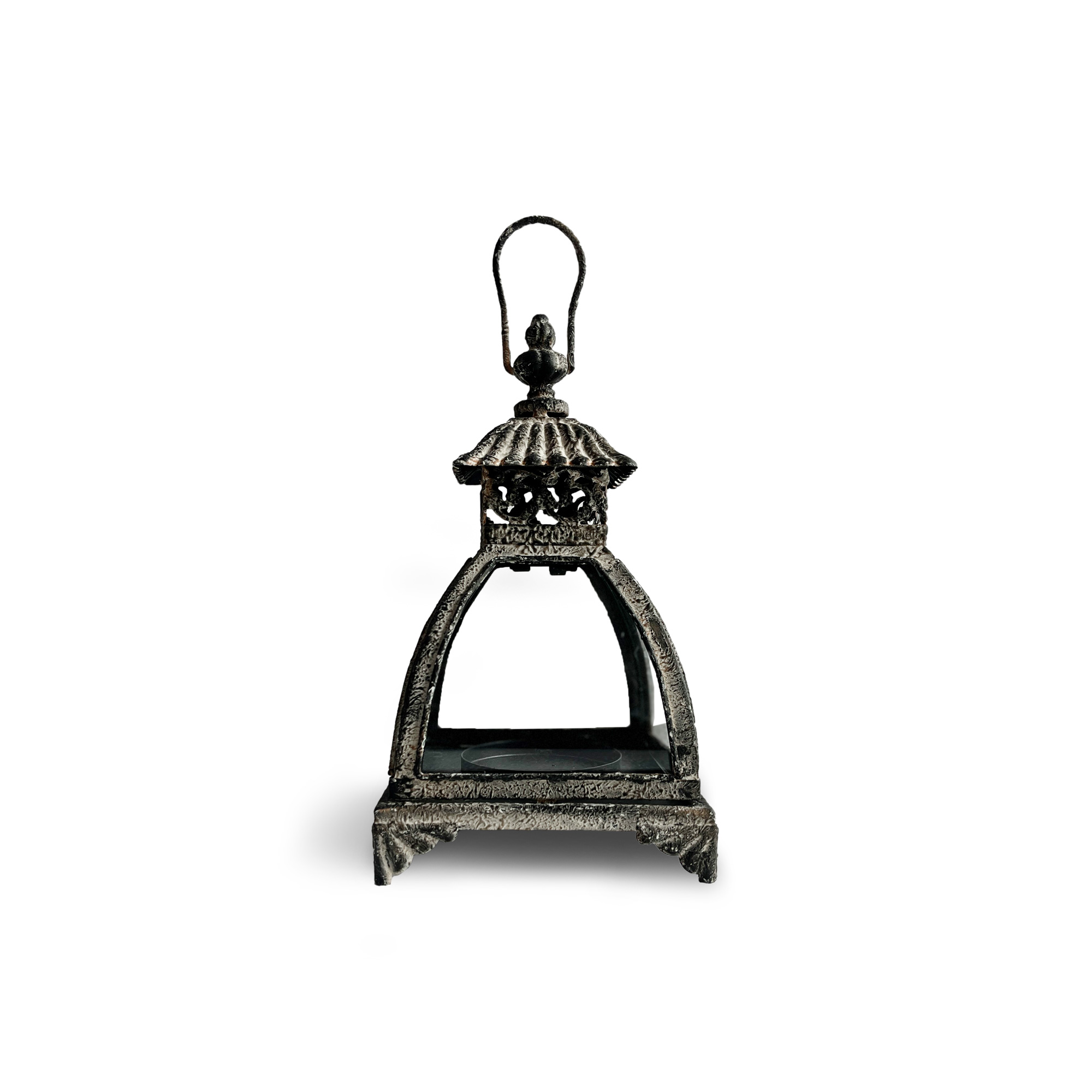 Laterne 'Céleste', aus Metall und Glas, H 29 cm, B 16 cm, L 16 cm von fischer's lagerhaus