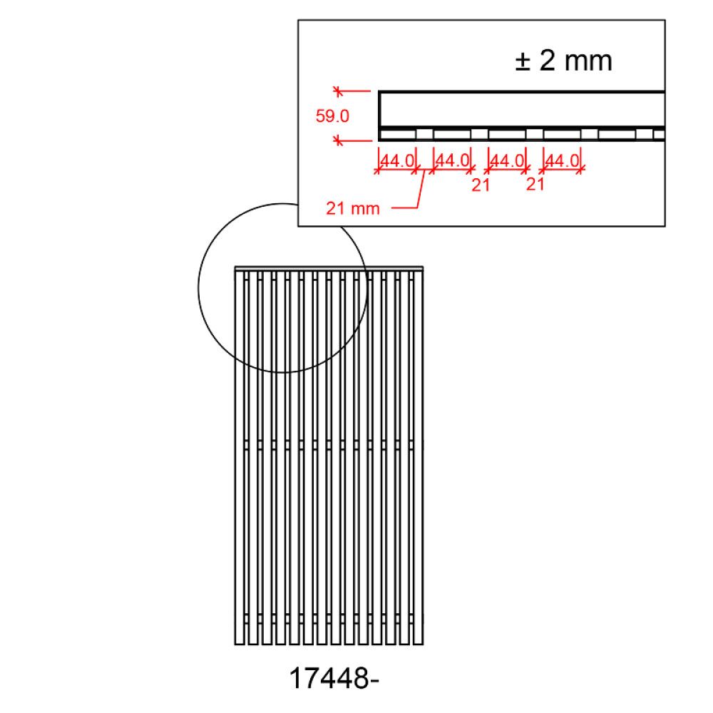 LEVEGG PLUS SENDAI 90X180CM HVIT