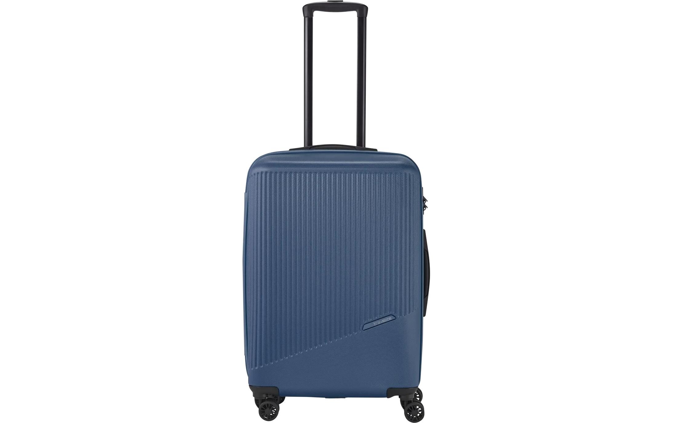 Reisekoffer BALI Trolley M Blau4-Rollen Hartschalenkoffer
