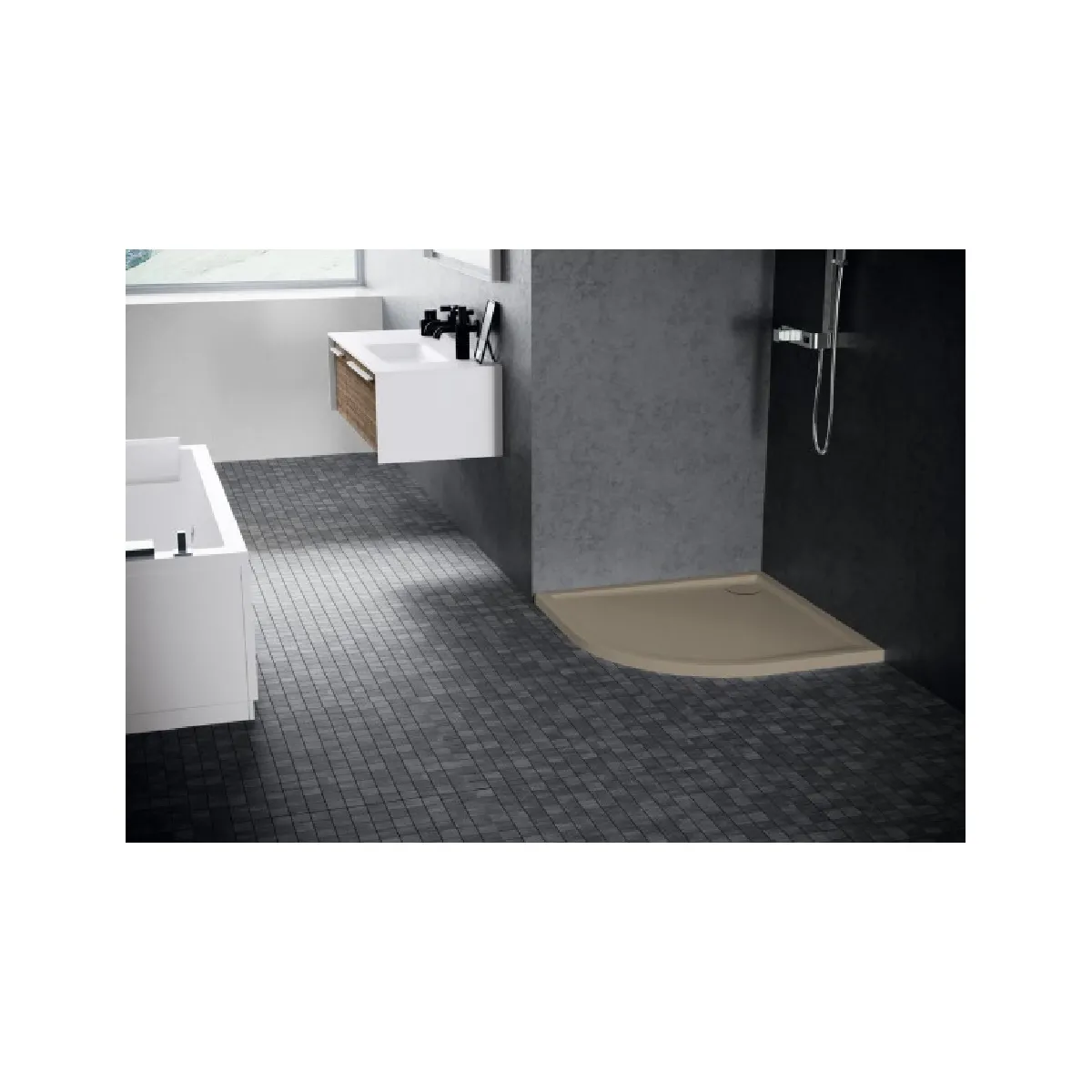 Novellini Victory - Beige 80x80 cm