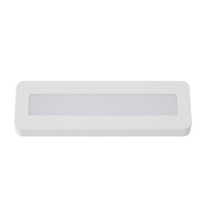Éclairage de dessous de meuble LED Colours Caldwell Push Light rectangle blanc IP20