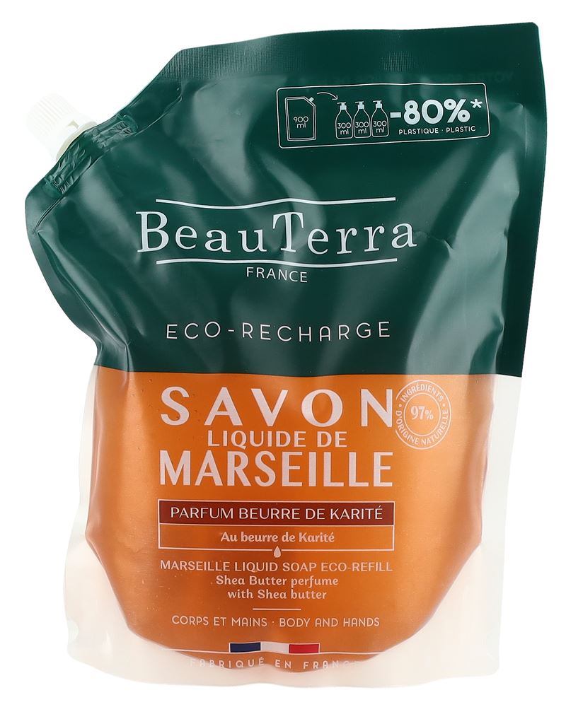 BEAUTERRA Flüssigseife Marseille liq refill Sheabutter 900 ml
