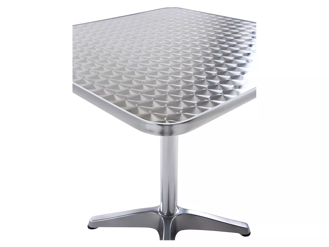 Table de jardin carrée en aluminium L.70 cm - MONTMARTRE de MYLIA