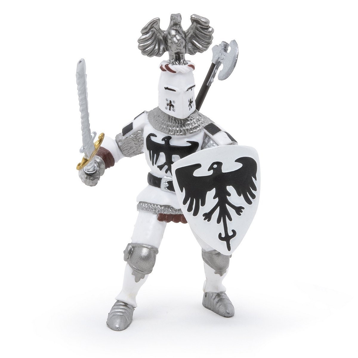 Figurine Chevalier blanc au cimier