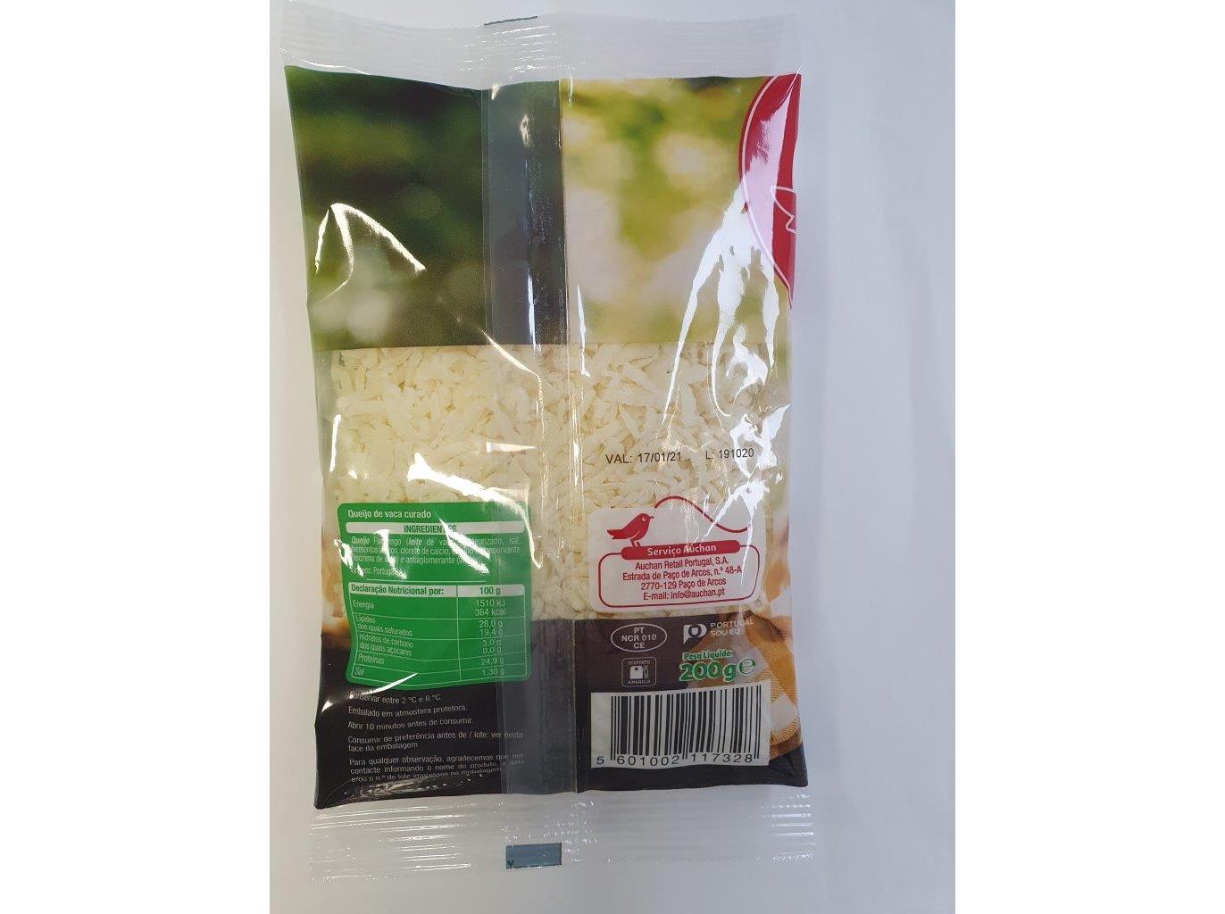 QUEIJO FLAMENGO AUCHAN RALADO 200G